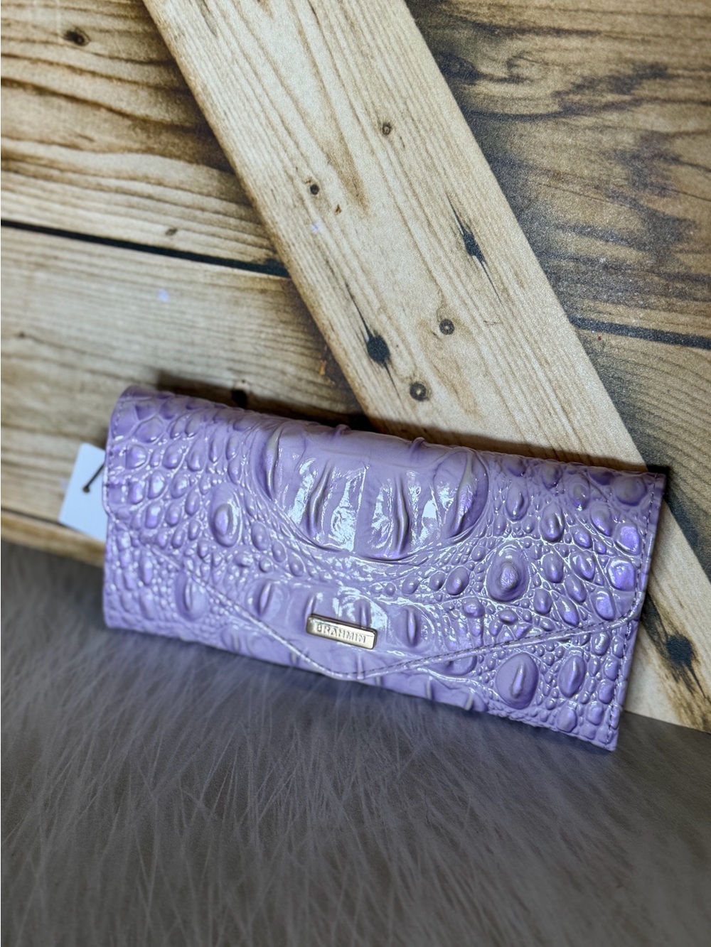 FIRM Brahmin Veronica Gentle Lavender Beautiful Purple Wallet NWT
